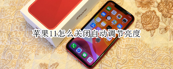 苹果11自动调节亮度怎样取消