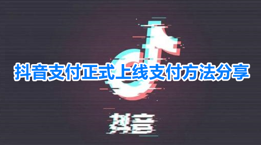 抖音支付正式上线支付方法分享