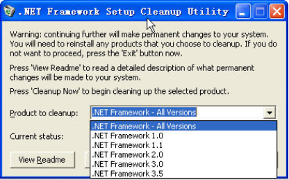 Microsoft .NET Framework Cleanup Tool
