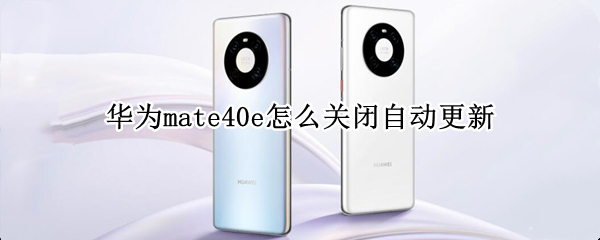 华为mate40e自动更新在哪关