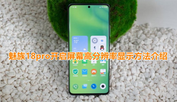 魅族18pro在哪调整屏幕分辨率