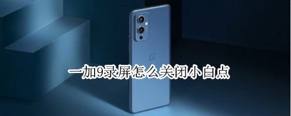 一加9怎么隐藏录屏点击