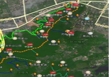杭州登山地图