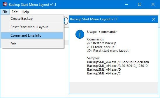 Backup Start Menu Layout