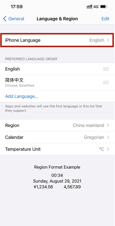 苹果手机地图如何更改语言