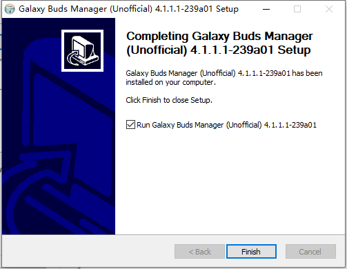 Galaxy Buds Manager