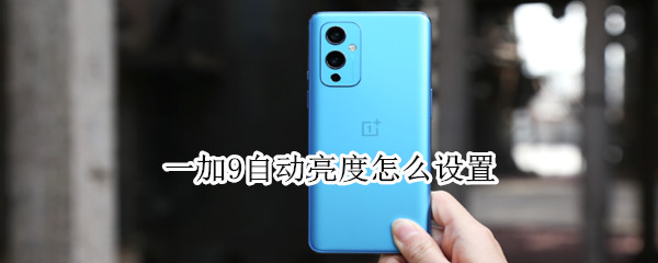一加9怎么设置自动亮度