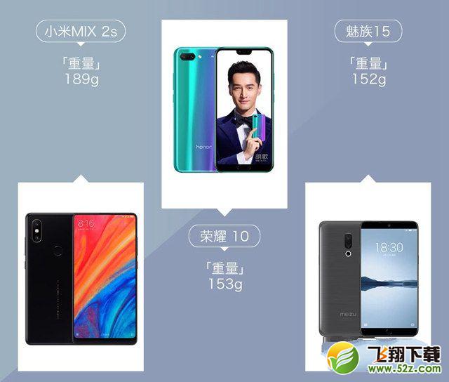 魅族15、荣耀10、小米MIX2S区别对比评测_52z.com