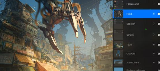 procreate设置图层组步骤介绍