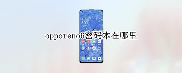 opporeno6怎么设置密码本功能