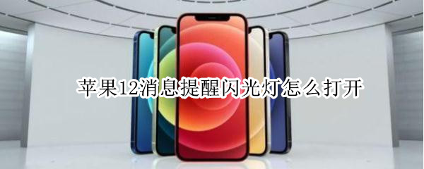 苹果12闪光灯怎么打开