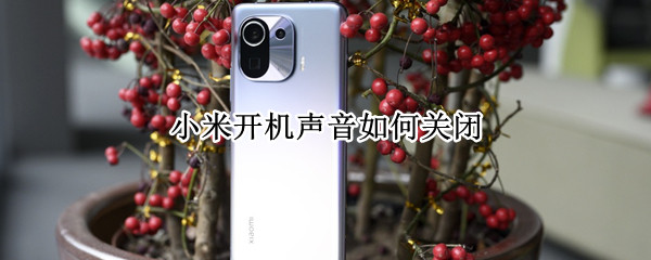 小米手机关闭开机声音教程分享