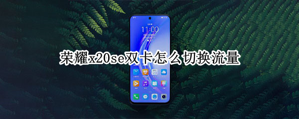 荣耀x20se设置移动网络教程分享