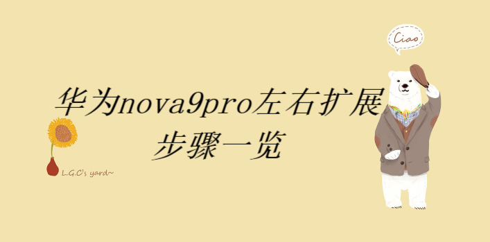 华为nova9pro全屏显示在哪里设置