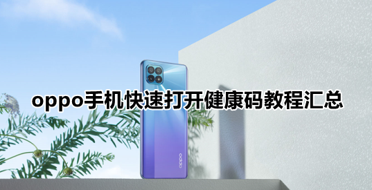 oppo手机快速打开健康码教程汇总