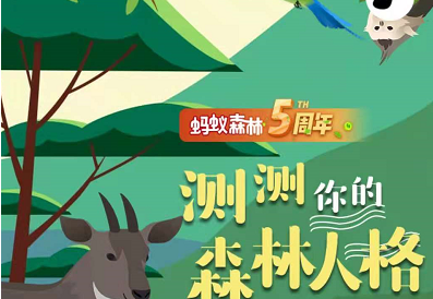 支付宝蚂蚁森林人格测试入口教程分享