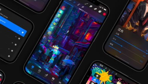 procreate pocket分享图层教程介绍