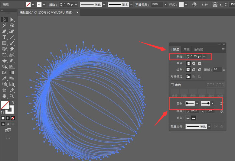 ai圖形拉絲效果怎麼做-ai圓形添加散點拉絲方法介紹 - iefans