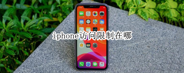 iphone手机访问限制功能在哪里