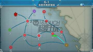 战舰少女6-1地图通关攻略
