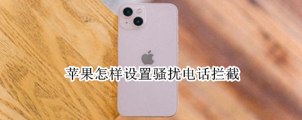 苹果手机设置电话拦截方法介绍