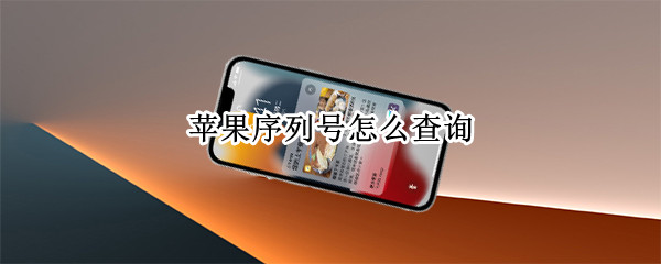 苹果手机查看序列号方法分享