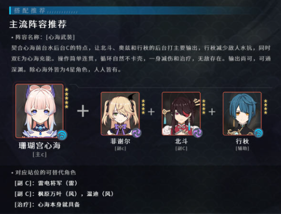 原神心海如何配队