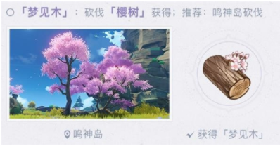 原神梦见木在哪
