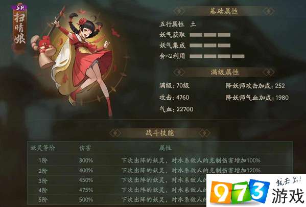 神都夜行录扫晴娘各等级突破需要什么材料?扫晴娘突破材料表