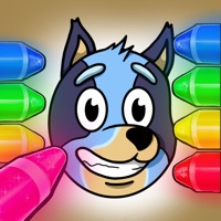 Coloring Bluey by number ios版