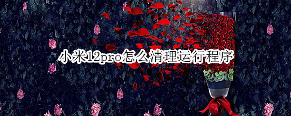 小米12pro怎么清理后台程序