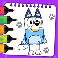 Bluey Coloring Book Glitter ios版