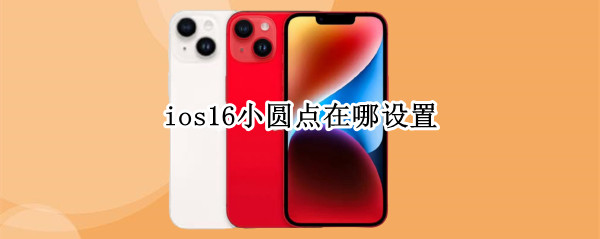 ios16辅助触控功能怎么设置