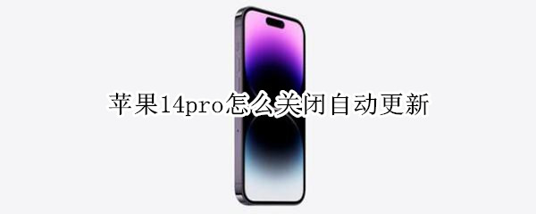 苹果14pro自动更新在哪关