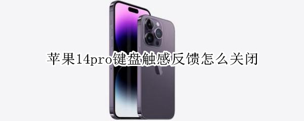 苹果14pro怎么关闭键盘振动