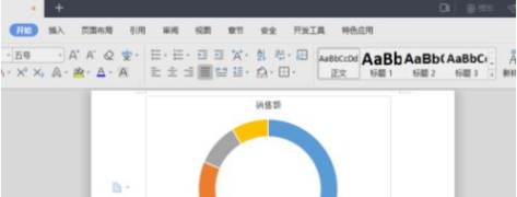 WPS2019怎样插入圆环图？WPS2019插入圆环图的方法截图