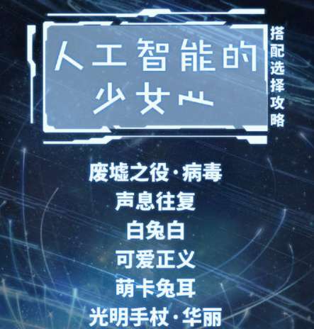 奇迹暖暖人工智能的少女心搭配攻略 教你搭配