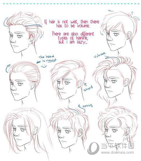 女生漫画头发100种画法