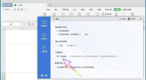 WPS2019在哪关闭自动备份功能?WPS2019关闭自动备份功能的方法截图