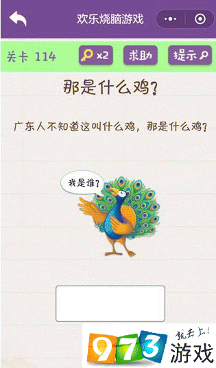那是什么鸡广东人不知道这叫什么鸡那是什么鸡？欢乐烧脑游戏第114关攻略