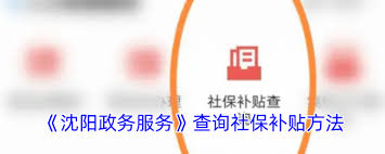 沈阳政务服务app如何查询社保