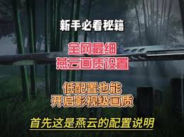 燕云十六声如何调整3060画质