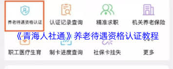 青海人社通app养老金认证流程