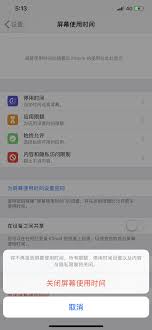苹果访问限制怎么取消