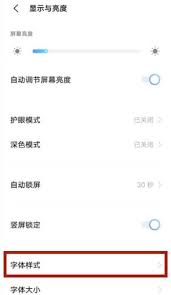 vivo手机如何调节字体样式