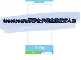 touchscale屏幕秤入口在哪