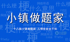 抖音小镇做题家是什么意思