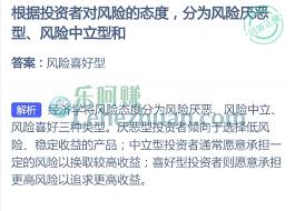 根据投资者对风险的态度可分哪几种类型