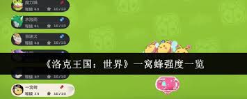 洛克王国世界一窝蜂强度如何