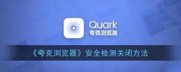 夸克浏览器怎么关闭安全检测